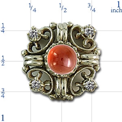 rk703 Garnet Bracelet Slide 